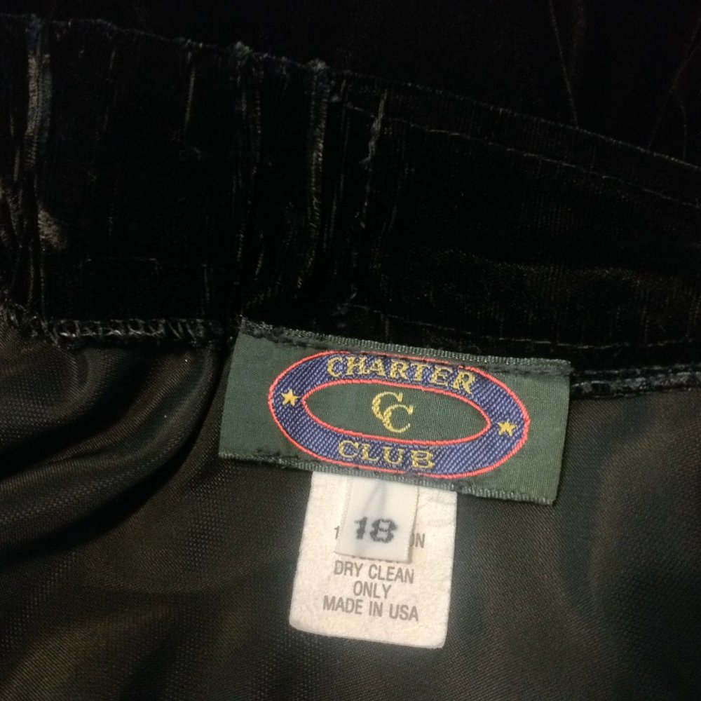 Vintage Charter Club Velvet Maxi Skirt Womens 18 - Picture 4 of 4